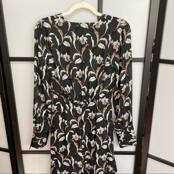 [4] NWT Acler Garber Dress Wedding Guest Floral Print Long Sleeve Maxi Dress - Picture 8 of 16